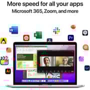 Apple MacBook Pro 13.3-inch (2022) - Apple M2 Chip / 8GB RAM / 512GB SSD / 10-core GPU / macOS Monterey / English Keyboard / Silver / Middle East Version - [MNEQ3ZS/A]