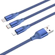 Hoco 3-in-1 Charging Data Cable 1.2m Assorted