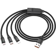 Hoco 3-in-1 Charging Data Cable 1.2m Assorted