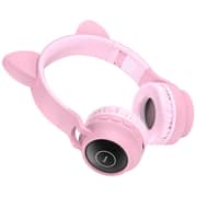 Hoco W27 Wireless Over Ear Headphones Pink