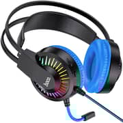 Hoco W105 Wired Over Ear Gaming Headphones Blue