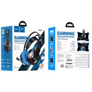 Hoco W105 Wired Over Ear Gaming Headphones Blue