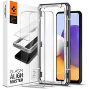 Spigen Glastr Align Master [2 Pack] Designed For Samsung Galaxy A22 5g Screen Protector Premium Tempered Glass - [case Friendly- 2 Pack]