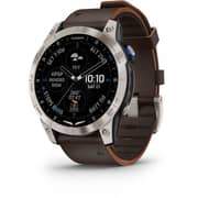 Garmin D2 Mach 1 Aviator Smartwatch With Oxford Brown Leather Band 47mm 010-02582-55