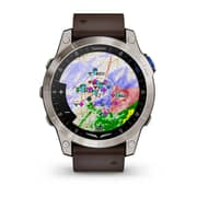Garmin D2 Mach 1 Aviator Smartwatch With Oxford Brown Leather Band 47mm 010-02582-55
