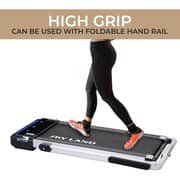 Fitness 2 in 1 Foldable Treadmill Walking pad 4 HP Peak, 12 Programs, With Large Running Surface and App Control, Pre assembled EM 1287-G, Gray