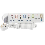 Terminator 13 Amp 3 Way Extension 3m with 2 USB TPB 913