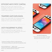 Amazing Thing Anti Glare Supreme Glass [2 Pack] Duo Set Designed For Nintendo Switch Oled Screen Protector Tempered Glass For Gamers With Dust Free Omni Technology - [radix Pure Matte]