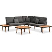Vidaxl 4 Piece Garden Lounge Set With Cushions Solid Acacia Wood