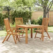 Vidaxl Folding Garden Chairs 3 Pcs Solid Acacia Wood