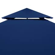 Vidaxl Gazebo Cover Canopy Replacement 310 G / M² Dark Blue 3 X 3 M