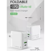 LDNIO Portable Charger PD Fast Charging Adapter with Type-C and Auto ID USB Ports