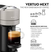 Nespresso GCV1 Vertuo Next Coffee Machine GCV1-SI-BU + Aeroccino Black
