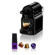 Nespresso D40 Inissia Coffee Machine D40-BU-BK + Aerocino Black