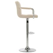 Vidaxl Bar Stools 2 Pcs Cream Fabric
