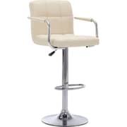 Vidaxl Bar Stool Cream Fabric