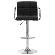Vidaxl Bar Stools 2 Pcs Black Fabric