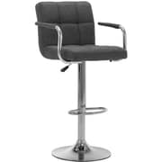 Vidaxl Bar Stool Dark Grey Fabric