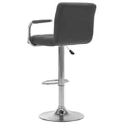 Vidaxl Bar Stool Dark Grey Fabric