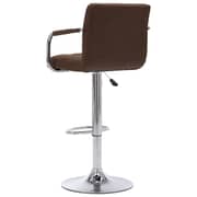 Vidaxl Bar Stool Brown Fabric