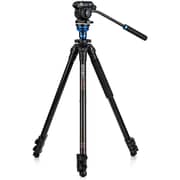 Benro A1573f Series 1 Al Video Tripod & S2pro Head - Leveling Column, 3 Leg Sections, Flip Lock Leg Release