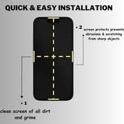 Smart Alien Privacy Screen Protector Black iPhone 13