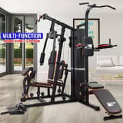 Skyland Fitness Home Gym 3 Station Heavy Duty With 71kg Weight Stack With Pull Up Bar Sit Up Power Tower Workout Stand Bench Press , GM-8144