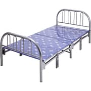 Metal Folding Bed, Blue - 190(l) X 90(w) X 70(h) Cm