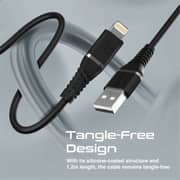 Promate PowerLine-Ai120 Charging Cable 1.2m Black