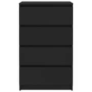 Vidaxl Sideboard Black 60x35x98.5 Cm Engineered Wood