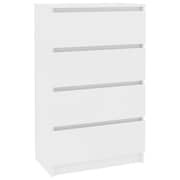 Vidaxl Sideboard White 60x35x98.5 Cm Engineered Wood