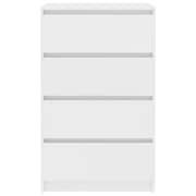 Vidaxl Sideboard White 60x35x98.5 Cm Engineered Wood