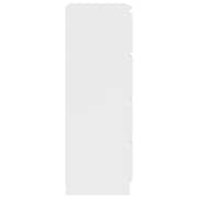 Vidaxl Sideboard White 60x35x98.5 Cm Engineered Wood