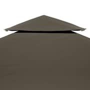 Vidaxl 2-tier Gazebo Top Cover 310 G/m² 3x3 M Taupe