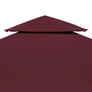 Vidaxl 2-tier Gazebo Top Cover 310 G/m² 3x3 M Bordeaux