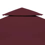 Vidaxl 2-tier Gazebo Top Cover 310 G/m² 4x3 M Bordeaux