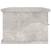 Vidaxl Wall-mounted Drawer Shelf Concrete Grey 88x26x18.5 Cm Chipboard
