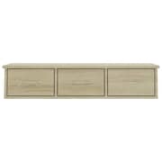 Vidaxl Wall-mounted Drawer Shelf Sonoma Oak 88x26x18.5 Cm Chipboard