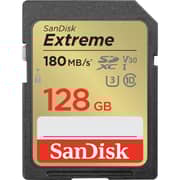 Sandisk Memory Card Extreme SD UHS I 128GB Black SDSDXVA-128G-GNCIN