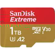 Sandisk Memory Card Extreme MicroSD UHS I 1TB Red/Beige SDSQXAV-1T00-GN6MN
