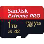 Sandisk Memory Card Extreme Pro MicroSDXC UHS I 1TB Red/Black SDSQXCD-1T00-GN6MA
