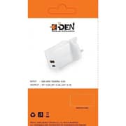 E-Den Dual Port USB Charger White