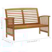 vidaXL Garden Bench 119 cm