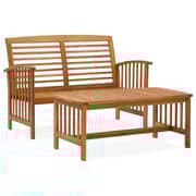 Vidaxl 2 Piece Garden Lounge Set Solid Acacia Wood