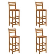 Vidaxl Bar Stools 4 Pcs Solid Acacia Wood