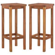 Vidaxl Bar Chairs 2 Pcs Solid Acacia Wood