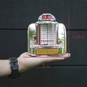 Crosley CR1120A-SI Diner Jukebox Tabletop Radio Silver