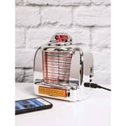 Crosley CR1120A-SI Diner Jukebox Tabletop Radio Silver