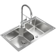 TEKA Stainless Steel Sink with Two Bowls & SilentSmart Tech - Brooklyn 90 M-XP 2
