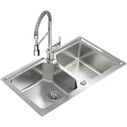 TEKA Stainless Steel Sink with Two Bowls & SilentSmart Tech - Brooklyn 90 M-XP 2